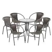 Kliknite za detalje - Garnitura Cristobal Grey 6 Stolica i Sto Kliknite za detalje - Garnitura Cristobal Grey 6 Stolica i Sto