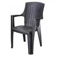 Kliknite za detalje - Plastična baštenska Stolica sa ratan teksturom Kliknite za detalje - Plastična baštenska Stolica sa ratan teksturom