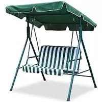 Kliknite za detalje - Love Seat Ljuljaška Dvosed Zeleno-Bele Pruge Kliknite za detalje - Love Seat Ljuljaška Dvosed Zeleno-Bele Pruge