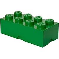 Kliknite za detalje - Kutija za odlaganje sa poklopcem LEGO® Kocka 8  50x25x18cm tamnozelena 4004