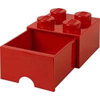 Kliknite za detalje - Stona fioka LEGO® Kocka 4  15x15x11cm crvena 4020