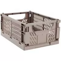 Kliknite za detalje - Sklopiva gajbica za odlaganje stvari 25x34x15cm Siva Kliknite za detalje - Sklopiva gajbica za odlaganje stvari 25x34x15cm Siva