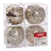 Kliknite za detalje - Ukrasi za novogodišnju jelku Kugle Icy Special 8cm 4kom. Silver Kliknite za detalje - Ukrasi za novogodišnju jelku Kugle Icy Special 8cm 4kom. Silver