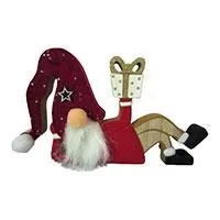 Kliknite za detalje - Novogodišnja drvena dekoracija Patuljak sa poklonom 2 komada Kliknite za detalje - Novogodišnja drvena dekoracija Patuljak sa poklonom 2 komada