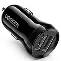 Kliknite za detalje - Brzi univerzalni auto punjač 2 USb 4.8A 24W Ugreen ED018 Kliknite za detalje - Brzi univerzalni auto punjač 2 USb 4.8A 24W Ugreen ED018