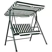 Kliknite za detalje - Baštenska Ljuljaška Sa Zeleno-Belim Prugama Kliknite za detalje - Baštenska Ljuljaška Sa Zeleno-Belim Prugama