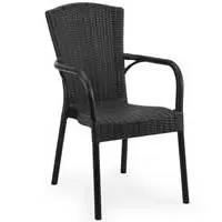 Kliknite za detalje - Baštenska stolica sa naslonima za ruke Tilia Royal Black Kliknite za detalje - Baštenska stolica sa naslonima za ruke Tilia Royal Black