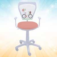 Kliknite za detalje - Dečija radna stolica Ministyle White Baloni