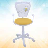 Kliknite za detalje - Dečija radna stolica Ministyle White Pčelica