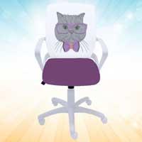 Kliknite za detalje - Dečija radna stolica Fly White Cat