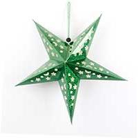 Kliknite za detalje - Zvezda 3D Viseći Ukras ili Abažur za Lampu 40 cm Green