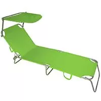 Kliknite za detalje - Sklopiva ležaljka sa tendom u zelenoj boji nosivost 120 kg Kliknite za detalje - Sklopiva ležaljka sa tendom u zelenoj boji nosivost 120 kg