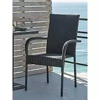 Kliknite za detalje - Crna Ratan Baštenska Stolica Karuan Kliknite za detalje - Crna Ratan Baštenska Stolica Karuan