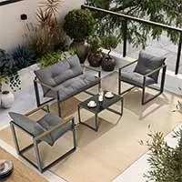 Kliknite za detalje - Garnitura Za 4 Osobe - Cymande Udobnost Dnevne Sobe u Dvorištu Kliknite za detalje - Garnitura Za 4 Osobe - Cymande Udobnost Dnevne Sobe u Dvorištu