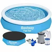 Kliknite za detalje - Bazen Sa Pumpom i Pokrivačem 244 x 61 cm Bestway Fast Set Kliknite za detalje - Bazen Sa Pumpom i Pokrivačem 244 x 61 cm Bestway Fast Set