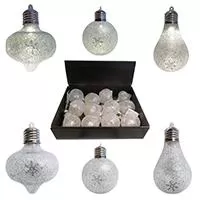 Kliknite za detalje - Svetleći ukrasi za novogodišnju jelku 12 komada Kliknite za detalje - Svetleći ukrasi za novogodišnju jelku 12 komada