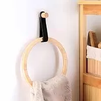 Kliknite za detalje - Nosač Za Peškire Bambus i Eko Koža - Montaža Bez Bušenja Black Kliknite za detalje - Nosač Za Peškire Bambus i Eko Koža - Montaža Bez Bušenja Black