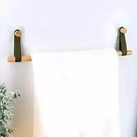 Kliknite za detalje - Nosač Za Peškire Bambus i Eko Koža - Montaža Bez Bušenja Green Kliknite za detalje - Nosač Za Peškire Bambus i Eko Koža - Montaža Bez Bušenja Green