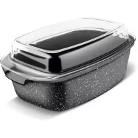 Kliknite za detalje - Duboka tepsija sa staklenim poklopcem 7.5L Lamart LT1156 Kliknite za detalje - Duboka tepsija sa staklenim poklopcem 7.5L Lamart LT1156