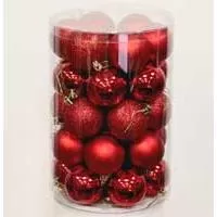 Kliknite za detalje - Novogodišnji ukrasi za jelku Kugle Crvene 34 kom. 242001706 Kliknite za detalje - Novogodišnji ukrasi za jelku Kugle Crvene 34 kom. 242001706
