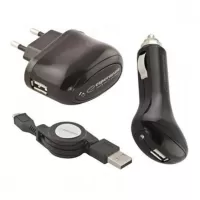 Kliknite za detalje - Esperanza Univerzalni Punjač AC/DC USB microUSB 1A EZ116 Kliknite za detalje - Esperanza Univerzalni Punjač AC/DC USB microUSB 1A EZ116