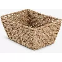 Kliknite za detalje - Pletena dekorativna korpica od morske trave Kliknite za detalje - Pletena dekorativna korpica od morske trave