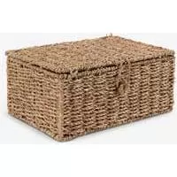 Kliknite za detalje - Pletena kutija od morske trave sa poklopcem 32x20x14cm Kliknite za detalje - Pletena kutija od morske trave sa poklopcem 32x20x14cm