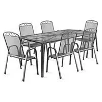 Kliknite za detalje - Fieldmann Baštenska Metalna Garnitura 6 Stolica i Sto Kliknite za detalje - Fieldmann Baštenska Metalna Garnitura 6 Stolica i Sto