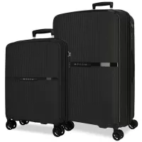 Kliknite za detalje - Putni koferi od polipropilena 56cm i 66cm Movom Moon black 55195 Kliknite za detalje - Putni koferi od polipropilena 56cm i 66cm Movom Moon black 55195