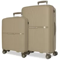 Kliknite za detalje - Putni koferi od polipropilena 56cm i 66cm Movom Moon beige 55195 Kliknite za detalje - Putni koferi od polipropilena 56cm i 66cm Movom Moon beige 55195