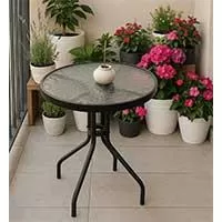 Kliknite za detalje - Baštenski sto Okrugli, sa staklom Prečnika 70 cm Kliknite za detalje - Baštenski sto Okrugli, sa staklom Prečnika 70 cm