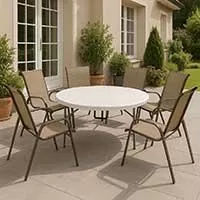 Kliknite za detalje - Baštenski Set Za 6 osoba Tropea Marrone Sa okruglim Skopivim Stolom Kliknite za detalje - Baštenski Set Za 6 osoba Tropea Marrone Sa okruglim Skopivim Stolom