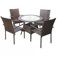 Kliknite za detalje - Garnitura Od Wicker Ratana Sto + 4 Stolice - Torino Kliknite za detalje - Garnitura Od Wicker Ratana Sto + 4 Stolice - Torino