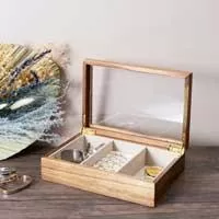 Kliknite za detalje - Drvena kutija za nakit 24x16x6.5cm Kliknite za detalje - Drvena kutija za nakit 24x16x6.5cm
