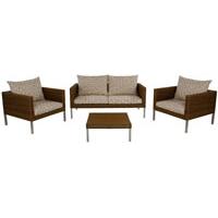 Kliknite za detalje - Lounge Set Oregano Cedar Brown - 2 Fotelje + Dvosed + Sto + Jastuci