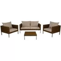 Kliknite za detalje - Lounge Set Oregano Cedar Brown - 2 Fotelje + Dvosed + Sto + Jastuci Kliknite za detalje - Lounge Set Oregano Cedar Brown - 2 Fotelje + Dvosed + Sto + Jastuci