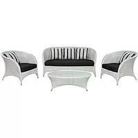 Kliknite za detalje - Lounge Set Las Vegas Wash White - 2 Fotelje + Dvosed + Sto + Jastuci Kliknite za detalje - Lounge Set Las Vegas Wash White - 2 Fotelje + Dvosed + Sto + Jastuci