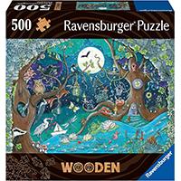 Kliknite za detalje - Drvene puzzle slagalica 500 delova za decu i odrasle Fantastična šuma Ravensburger 17516