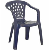 Kliknite za detalje - Plastična stolica Venezia sa niskim naslonom plava 940759