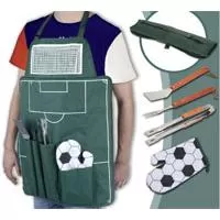 Kliknite za detalje - 4-delni pribor za roštilj majstore sa keceljom Koopman 1652789 Kliknite za detalje - 4-delni pribor za roštilj majstore sa keceljom Koopman 1652789