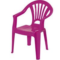 Kliknite za detalje - Dečja plastična stolica Kinder roze