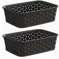 Kliknite za detalje - Curver korpa A6, Ratan braon CU 00097-210 - 2 komada Kliknite za detalje - Curver korpa A6, Ratan braon CU 00097-210 - 2 komada