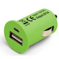 Kliknite za detalje - Kikkerland USB punjač za automobil zeleni US024-G