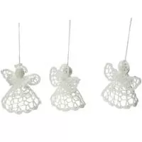 Kliknite za detalje - Novogodišnji pamučni ukrasi 3kom/p Anđeo Kliknite za detalje - Novogodišnji pamučni ukrasi 3kom/p Anđeo