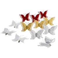 Kliknite za detalje - Novogodišnji ukrasi u obliku leptir 3 kom/p