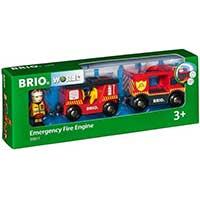 Kliknite za detalje - BRIO Igračka Vatrogasci - Vatrogasni kamion i vatrogasac 33811