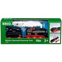 Kliknite za detalje - BRIO Igračka Voz na baterije sa parnom lokomotivom koja ispušta paru 33884