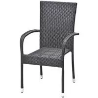 Kliknite za detalje - Baštenska stolica Molly crna Kliknite za detalje - Baštenska stolica Molly crna