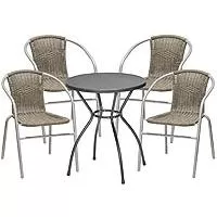 Kliknite za detalje - Garnitura od Ratana PE - 4 Stolice + Sto Flippa Light Kliknite za detalje - Garnitura od Ratana PE - 4 Stolice + Sto Flippa Light