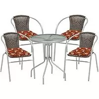 Kliknite za detalje - Garnitura Za Dvorište i Terasu sa Jastucima Mia Braon Kliknite za detalje - Garnitura Za Dvorište i Terasu sa Jastucima Mia Braon